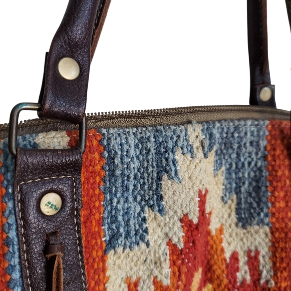 Myra Western Fringed Aztec Crossbody - Picture 11 of 15